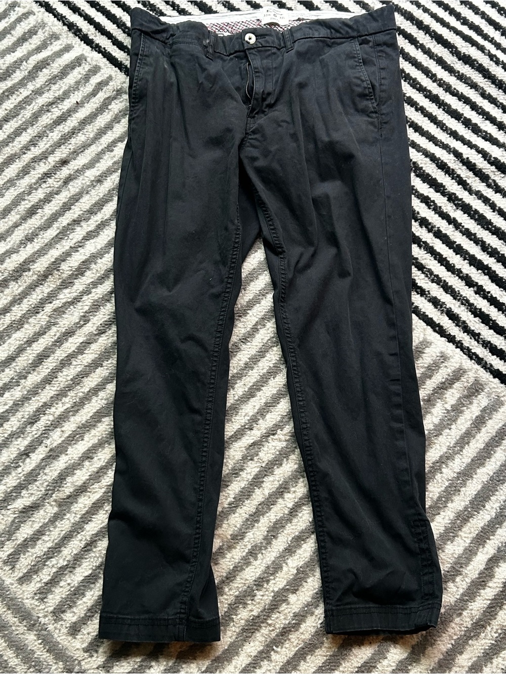 Ben Sherman Black Chinos